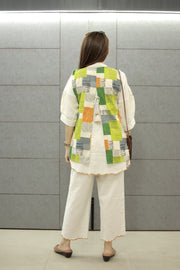AAVARNAM by RENU - Embroidered Cotton Shirt Set with Jacket