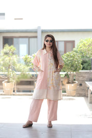 AAVARNAM by RENU - Pure Linen Shirt & Pants Set - Breathable Comfort