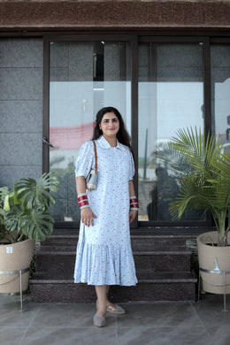 AAVARNAM by RENU - Soft Cotton Printed Dress & Lower