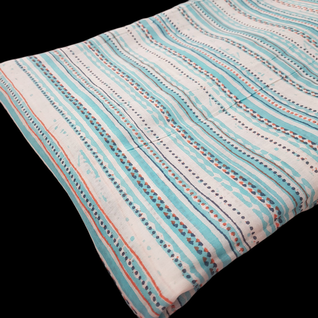Soft Muslin Printed Fabric - F00036